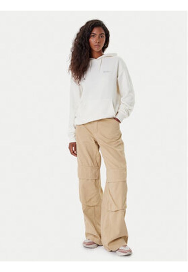 Jack Wolfskin Bluza Essential A63848 Écru Regular Fit. Materiał: bawełna