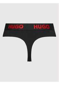 Hugo Stringi Thong Sporty Logo 50469651 Czarny. Kolor: czarny. Materiał: bawełna #3