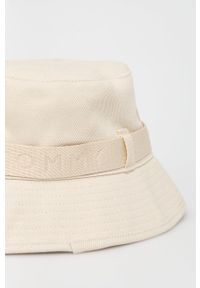 Tommy Jeans kapelusz bawełniany AM0AM08491.PPYY kolor beżowy bawełniany. Kolor: beżowy. Materiał: bawełna #3