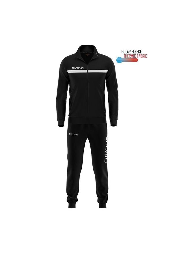 Dres piłkarski męski Givova Tuta One. Kolor: biały, wielokolorowy. Materiał: dresówka. Sport: piłka nożna