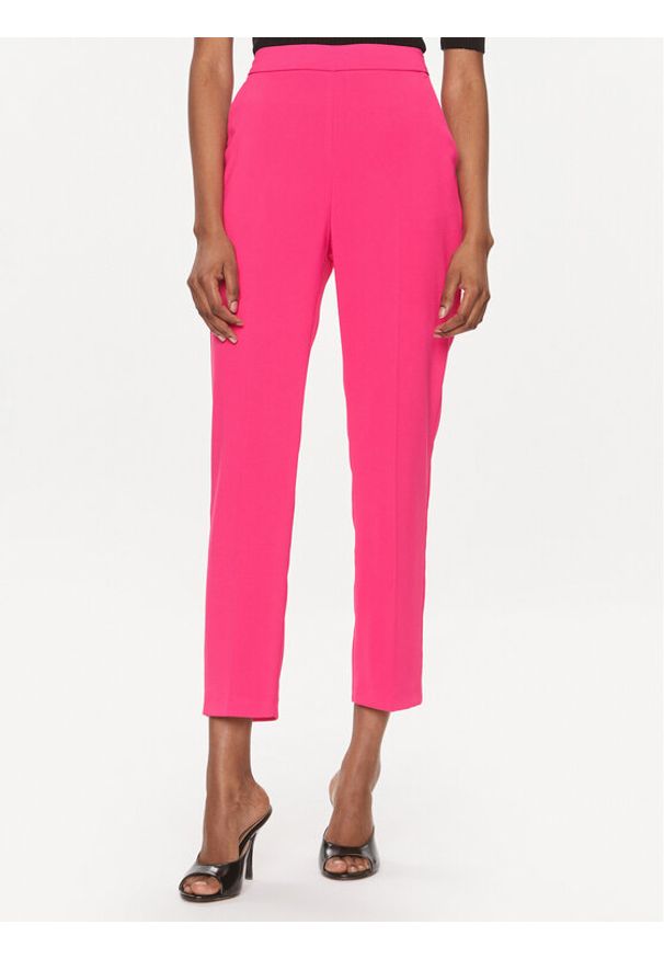 Pinko Spodnie materiałowe 102861 7624 Różowy Regular Fit. Kolor: różowy. Materiał: syntetyk