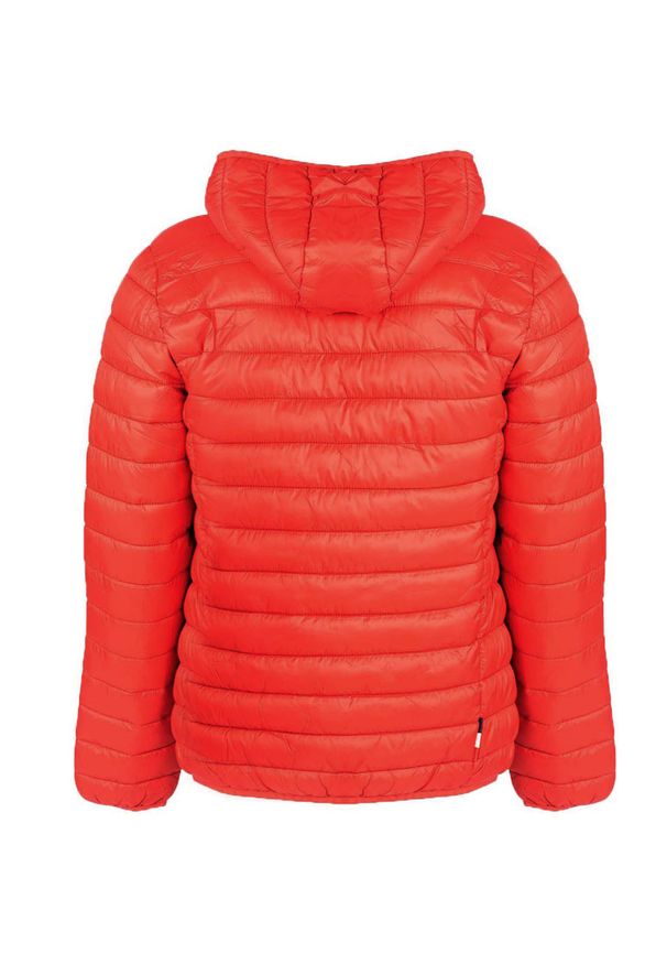 Invicta Kurtka "Down Jacket" | 4431449 | Mężczyzna | Czerwony. Okazja: na co dzień. Typ kołnierza: kaptur. Kolor: czerwony. Materiał: poliamid. Wzór: aplikacja. Styl: casual