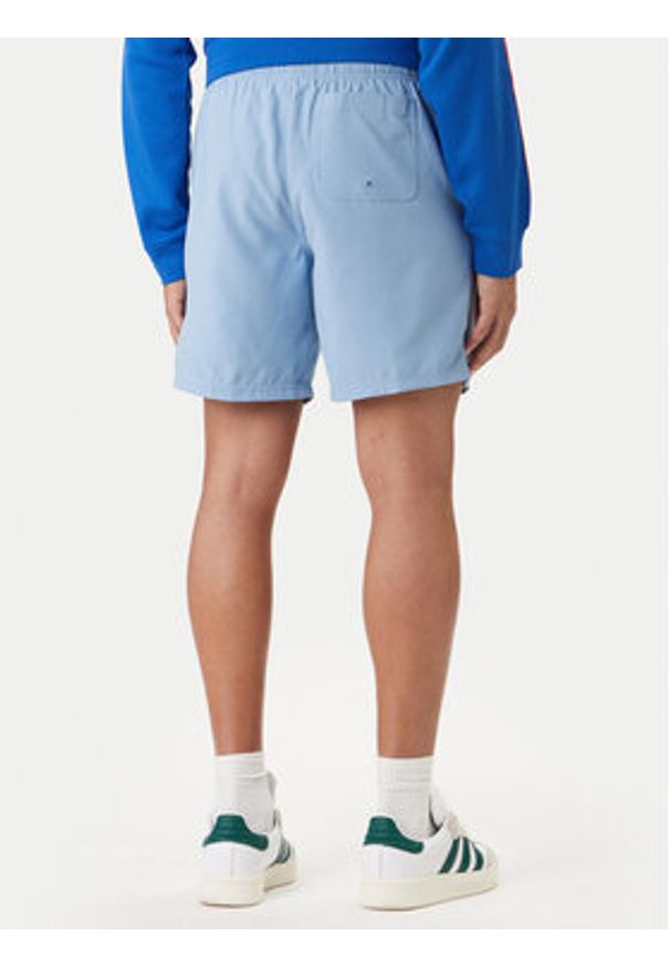 Adidas - adidas Szorty kąpielowe adicolor 3-Stripes JX5017 Błękitny Regular Fit. Kolor: niebieski. Materiał: syntetyk