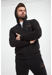 Karl Lagerfeld - Bluza dresowa męska KARL LAGERFELD. Typ kołnierza: kaptur. Materiał: bawełna, tkanina, dresówka. Wzór: aplikacja #1