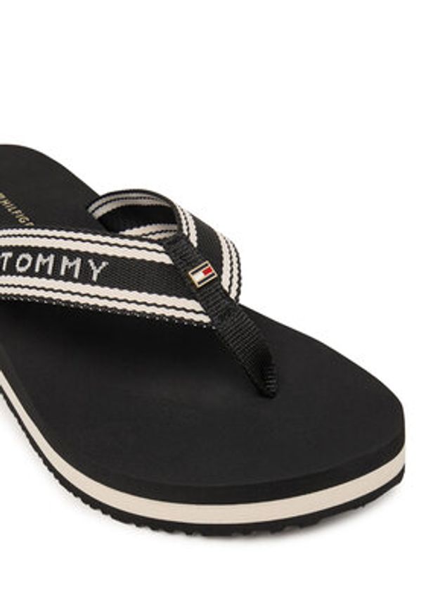 TOMMY HILFIGER - Tommy Hilfiger Japonki Flag FW0FW09195 Czarny. Kolor: czarny. Materiał: materiał