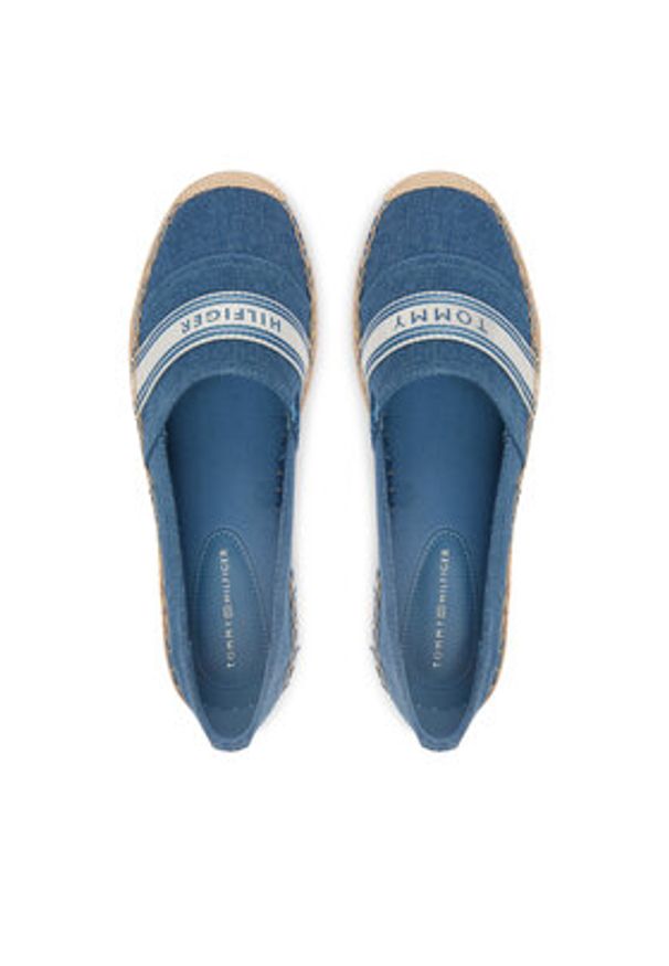 TOMMY HILFIGER - Tommy Hilfiger Espadryle Hilfiger Webbing Espadrille FW0FW09334 Niebieski. Kolor: niebieski. Materiał: materiał