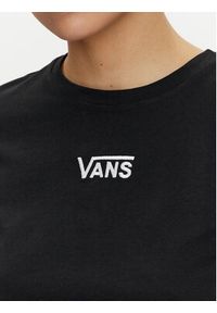 Vans T-Shirt Flying V Crew Crop Ii VN000GFF Czarny Regular Fit. Kolor: czarny. Materiał: bawełna