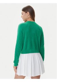 Adidas - adidas Kardigan Fluffy JW5177 Zielony Regular Fit. Kolor: zielony. Materiał: syntetyk #5