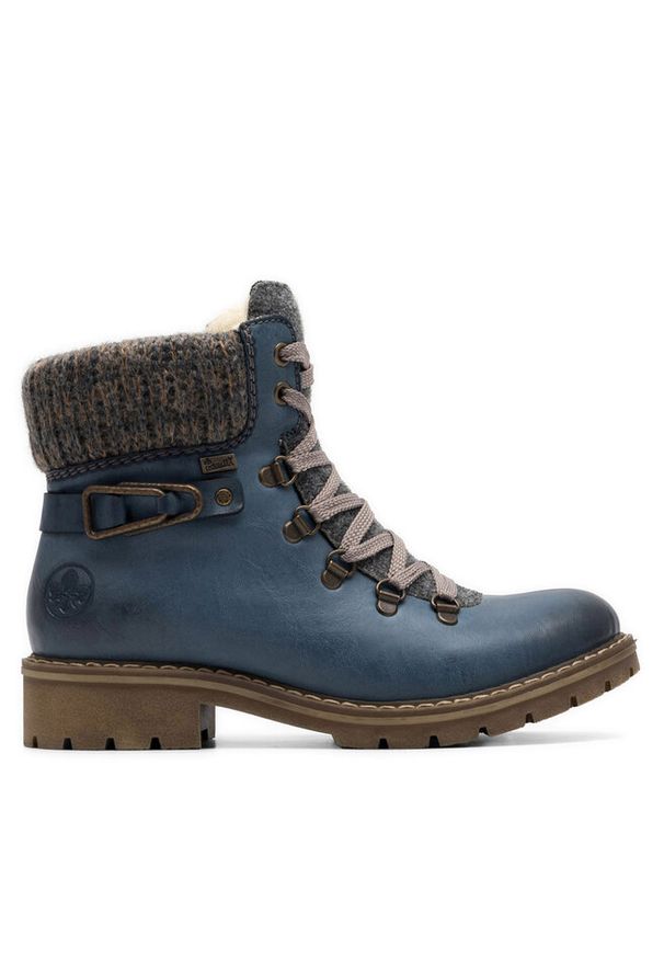 Trzewiki Rieker. Kolor: niebieski