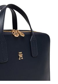 TOMMY HILFIGER - Tommy Hilfiger Torba na laptopa Th Icon Laptop Bag AW0AW18004 Granatowy. Kolor: niebieski. Materiał: skóra #5