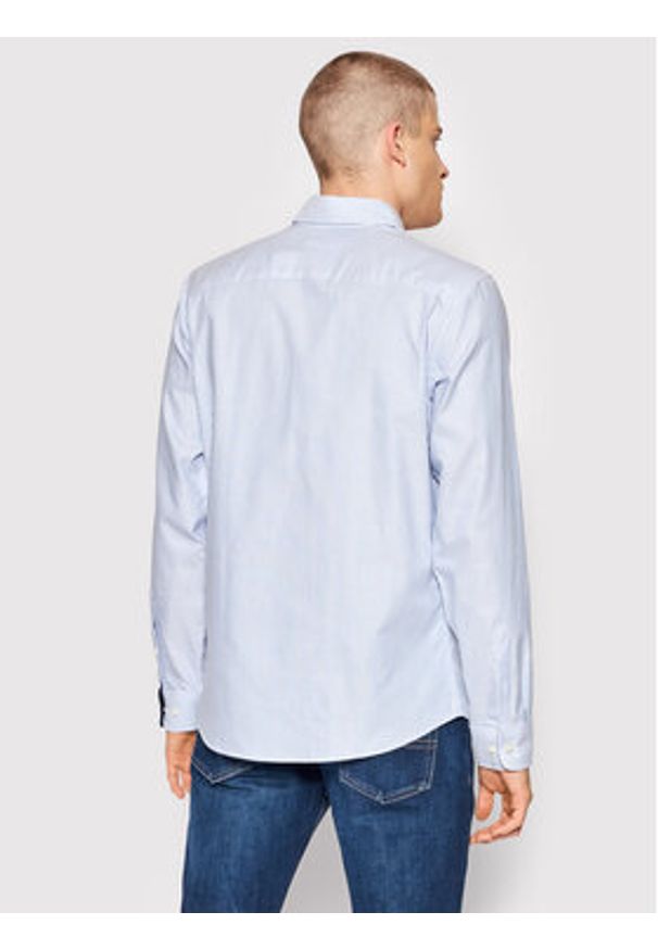 Selected Homme Koszula New Mark 16058640 Błękitny Slim Fit. Kolor: niebieski. Materiał: bawełna