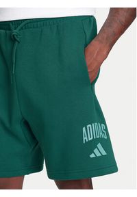 Adidas - adidas Szorty sportowe Collegiate JM1727 Zielony Regular Fit. Kolor: zielony. Materiał: bawełna. Styl: sportowy