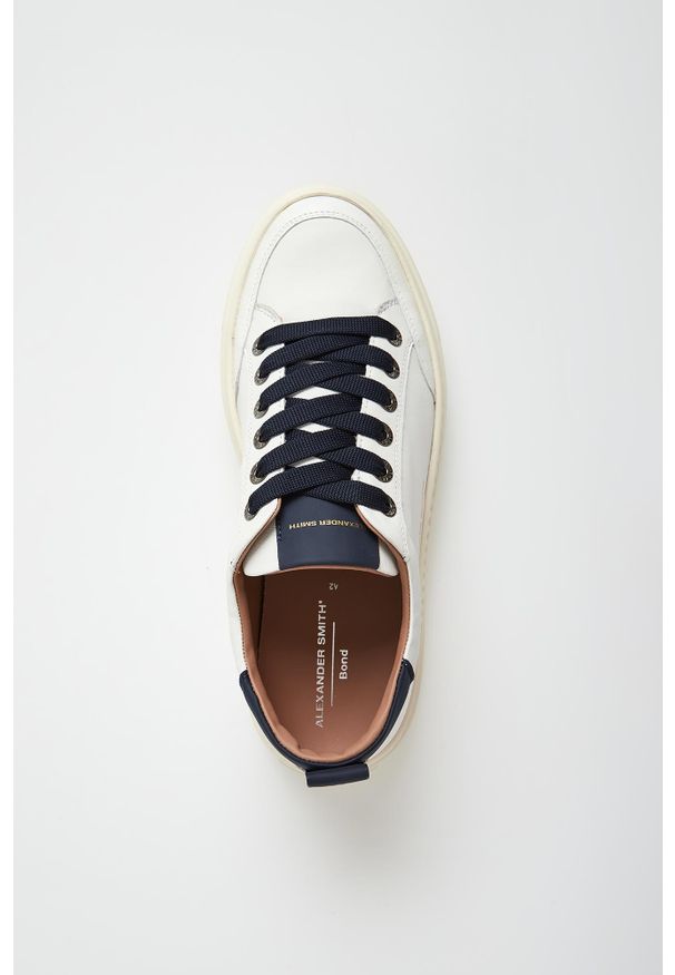 Alexander Smith - Sneakersy męskie skórzane Bond ALEXANDER SMITH. Materiał: skóra