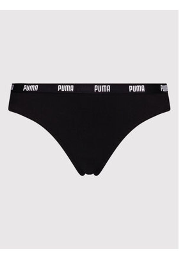 Puma Komplet 3 par stringów 907590 Czarny. Kolor: czarny. Materiał: bawełna