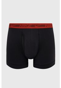 Nike bokserki (3-pack) męskie kolor czarny. Kolor: czarny. Materiał: skóra, materiał #7