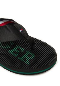 TOMMY HILFIGER - Tommy Hilfiger Japonki Massage Beach Sandal FM0FM05443 Czarny. Kolor: czarny. Materiał: materiał