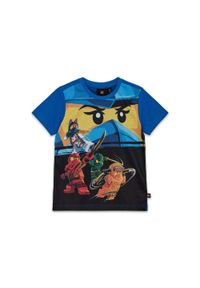 Koszulka Dziecięca Bio Bawełna LEGO Ninjago Tano 627 Niebieska. Kolor: niebieski. Materiał: bawełna. Wzór: nadruk. Sezon: lato #1
