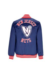 Mitchell & Ness Nba Heavyweight Satin Jacket New Jersey Nets. Kolor: niebieski. Materiał: jersey. Sport: koszykówka