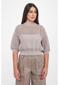 Sweter damski pleciony z cekinami PESERICO #2