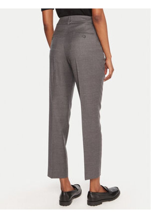 Weekend Max Mara Spodnie materiałowe Caldaia 2525136152 Szary Regular Fit. Kolor: szary. Materiał: wełna