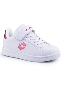 LOTTO - Buty dzieeczęce sportowe Lotto DAMPOLIS GC K. Kolor: biały, różowy, wielokolorowy. Sport: turystyka piesza