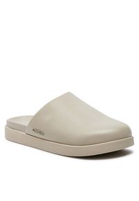 Calvin Klein Klapki Mule HM0HM01407 Szary. Kolor: szary. Materiał: skóra