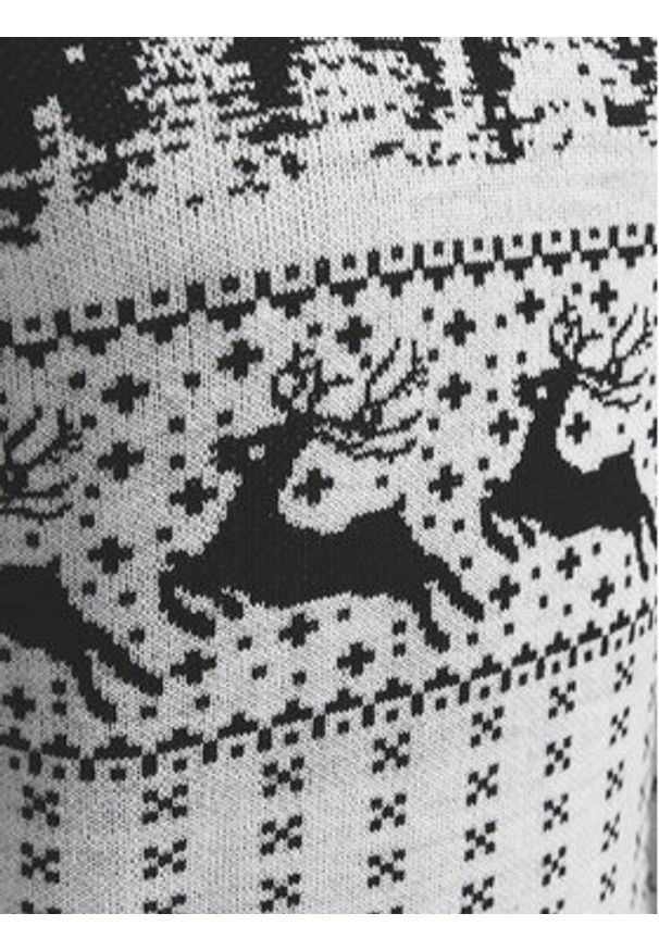 Jack & Jones Sweter Xmas Gabriel 12266118 Szary Regular Fit. Kolor: szary. Materiał: syntetyk