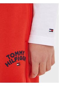 TOMMY HILFIGER - Tommy Hilfiger Spodnie dresowe KB0KB08791 Czerwony Regular Fit. Kolor: czerwony. Materiał: bawełna #3