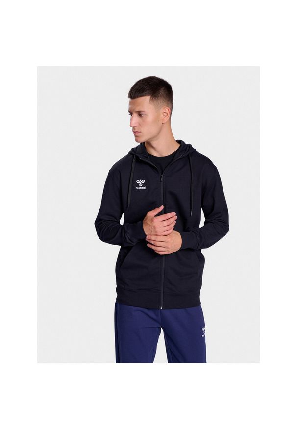 Bluza dresowa z kapturem Hummel Go 2.0. Typ kołnierza: kaptur. Kolor: czarny. Materiał: dresówka. Sport: fitness