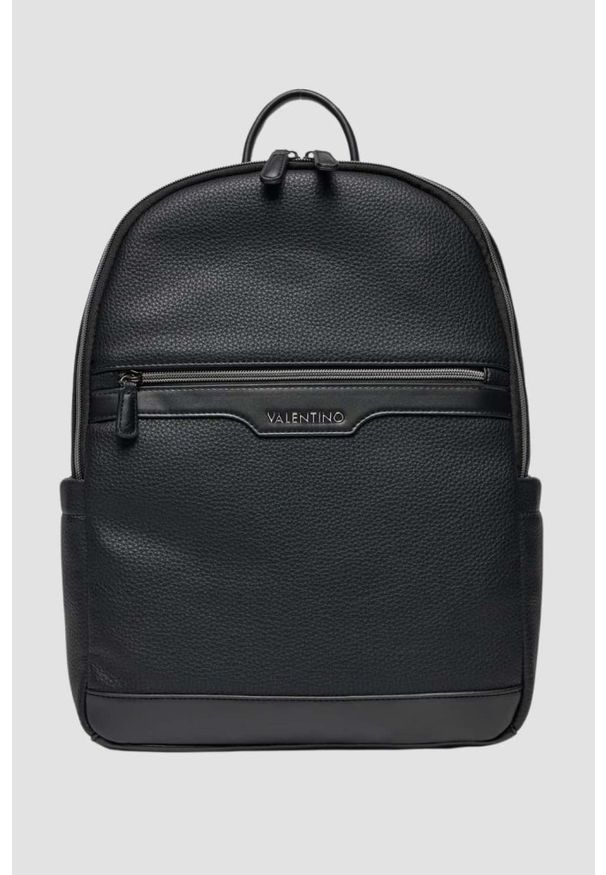 Valentino by Mario Valentino - VALENTINO Czarny plecak Efeo Backpack. Kolor: czarny. Materiał: skóra ekologiczna. Styl: elegancki