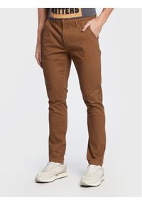 Blend Spodnie materiałowe Multiflex 20714235 Brązowy Regular Fit. Kolor: brązowy. Materiał: bawełna