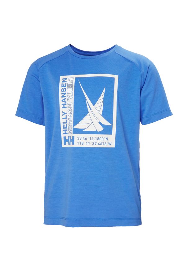 Koszulka dla dzieci Helly Hansen Port. Kolor: niebieski. Sport: turystyka piesza