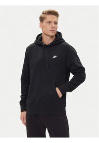 Nike Bluza Club Ft FN3859 Czarny Regular Fit. Kolor: czarny. Materiał: bawełna