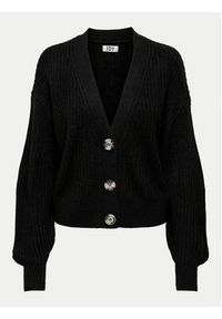 JDY Kardigan Justy 15200418 Czarny Regular Fit. Kolor: czarny. Materiał: syntetyk