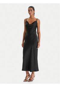 Guess Sukienka koktajlowa W6RK50 WJ732 Czarny Regular Fit. Kolor: czarny. Materiał: syntetyk. Styl: wizytowy #1