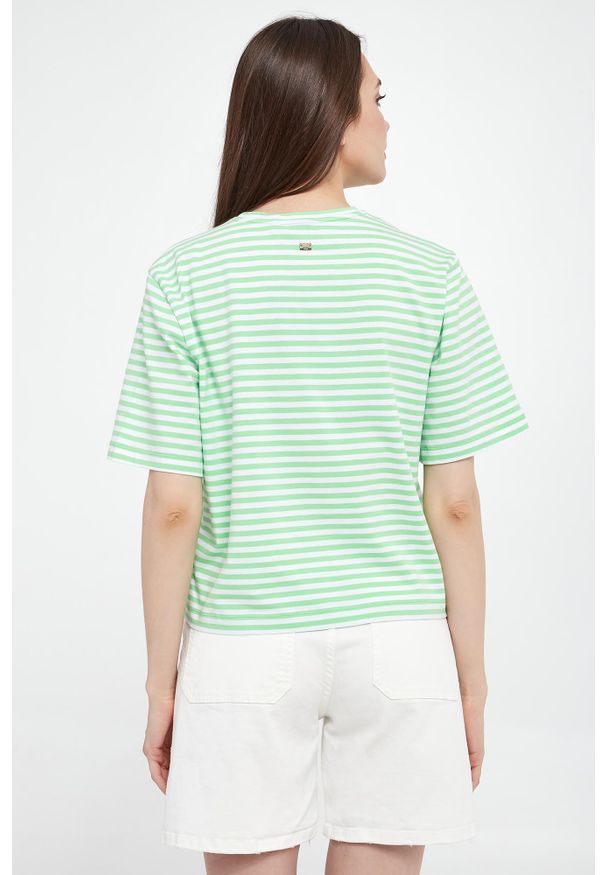 T-shirt damski w paski JOOP!. Wzór: paski
