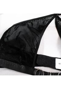 Intica - Biustonosz skrzyżowany z regulowanymi paskami komplet bielizny Jeanine. Kolor: czarny. Materiał: materiał, skóra #9