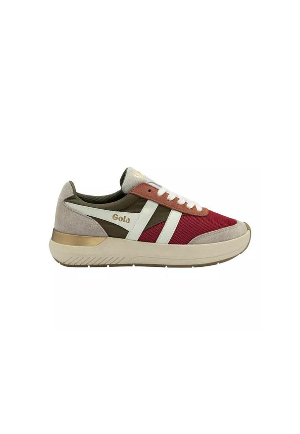 Buty do chodzenia damskie Gola Raven. Kolor: czerwony, wielokolorowy, szary, zielony. Materiał: materiał, nylon. Szerokość cholewki: normalna. Sport: turystyka piesza