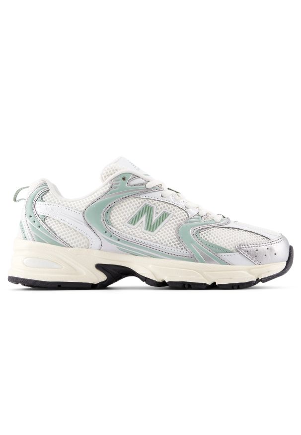 Buty unisex New Balance U530SEB – zielone. Kolor: zielony. Materiał: materiał, syntetyk. Szerokość cholewki: normalna. Sezon: lato. Sport: turystyka piesza