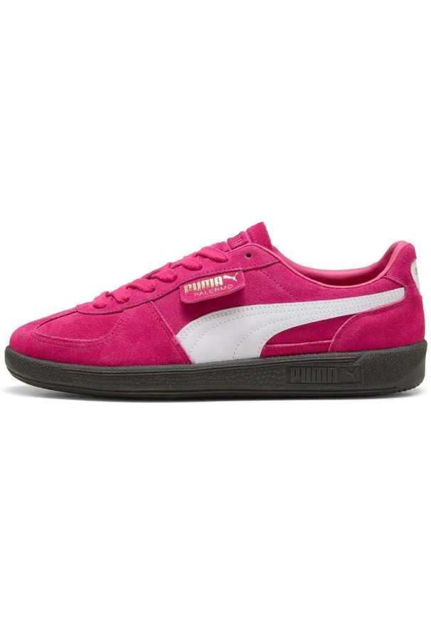 Adidasy Puma Palermo, Mężczyźni. Zapięcie: sznurówki. Kolor: różowy. Materiał: tkanina, syntetyk, materiał, skóra, guma. Szerokość cholewki: normalna. Sport: turystyka piesza