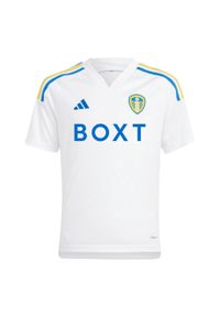 Adidas - Koszulka Leeds United FC 23/24 Home Kids. Kolor: biały. Materiał: materiał #1