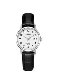 Zegarek Damski CITIZEN ELEGANCE EU6090-03A. Rodzaj zegarka: analogowe. Materiał: skóra. Styl: klasyczny, elegancki