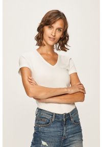 Lacoste - T-shirt TF0999. Kolor: biały. Materiał: dzianina #4