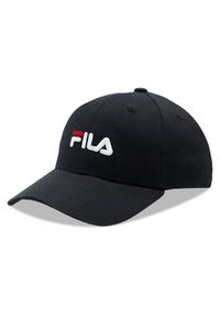 Fila Czapka z daszkiem Brasov 6 Panel Cap With Linear Logo - Strap Back FCU0019 Czarny. Kolor: czarny. Materiał: materiał