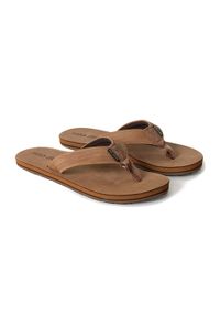 RIPCURL - Japonki męskie Rip Curl Revival Leather Open Toe. Nosek buta: otwarty. Kolor: brązowy #1