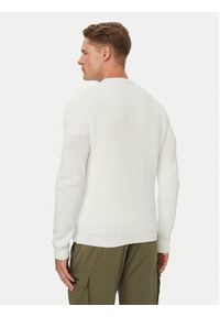Aeronautica Militare Sweter 262MA1571UL00409 Biały Regular Fit. Kolor: biały. Materiał: bawełna #3
