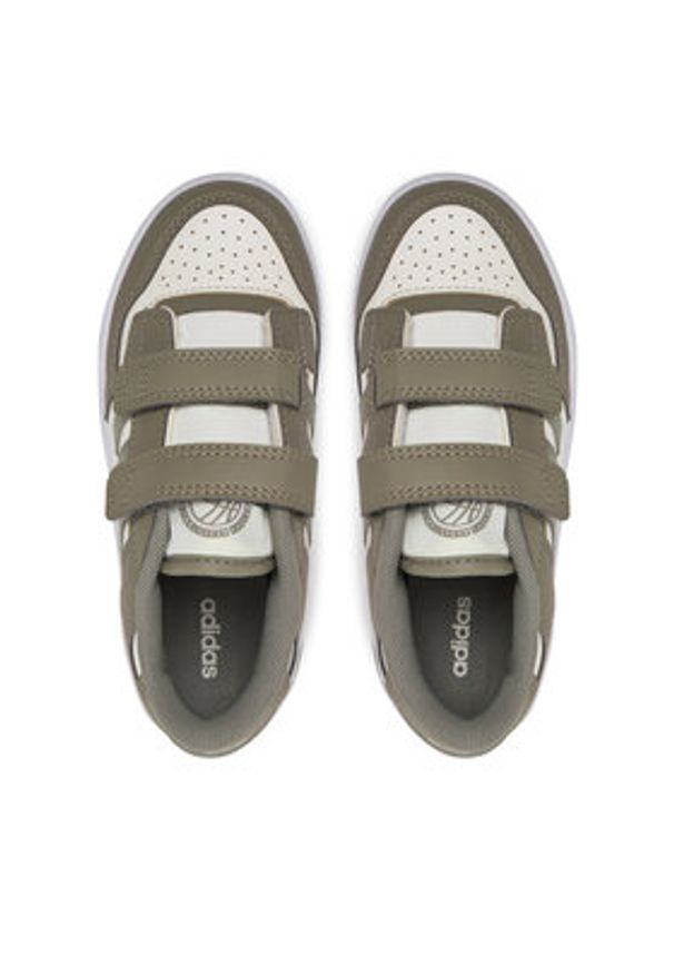 Adidas - adidas Sneakersy Rapid Court JP7653 Zielony. Kolor: zielony. Materiał: skóra