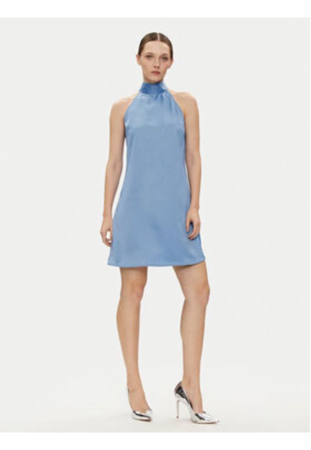 YAS Sukienka koktajlowa Dottea 26032326 Niebieski Regular Fit. Kolor: niebieski. Materiał: syntetyk. Styl: wizytowy