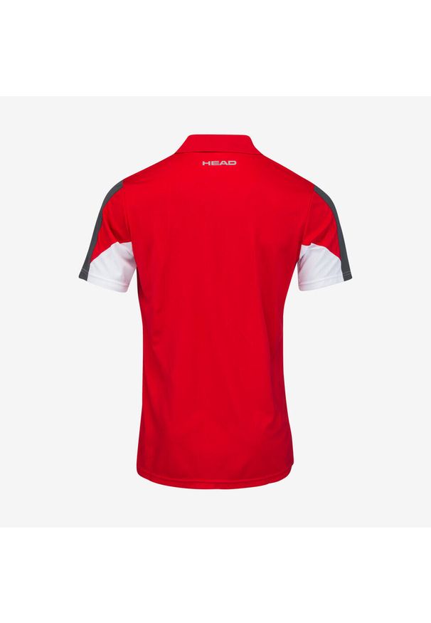Head - Koszulka polo męska CLUB 22 Tech. Typ kołnierza: polo. Kolor: czerwony. Materiał: poliester, materiał. Sport: tenis
