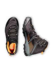 Buty trekkingowe męskie Mammut Ducan Ii High Gtx. Wysokość cholewki: za kostkę. Zapięcie: sznurówki. Kolor: wielokolorowy. Materiał: materiał, tkanina, syntetyk. Szerokość cholewki: normalna